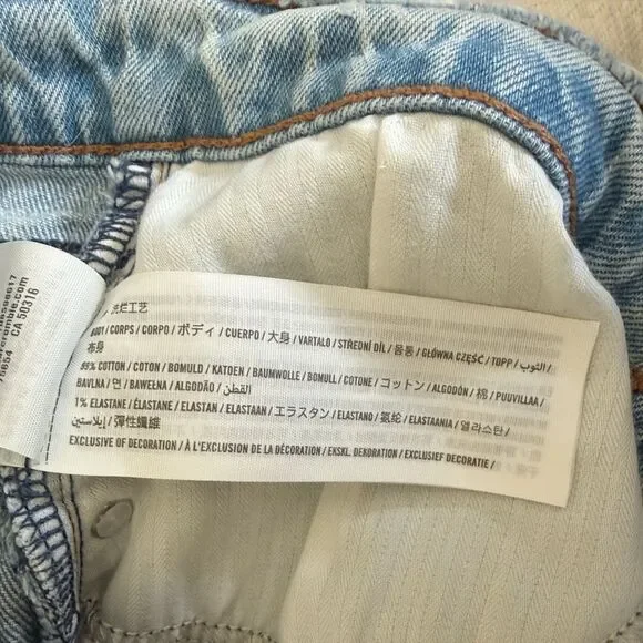 Abercrombie and Fitch The Dad High Rise Cut Off Shorts - Picture 8 of 8